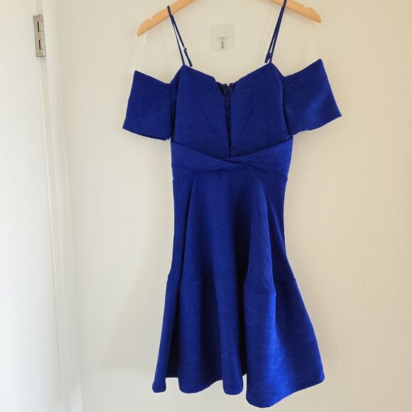 Revolve ELLIATT Lysander Dress in Cobalt sz XS Blue A-Line Mini RSP $290 NWOT - Picture 5 of 14